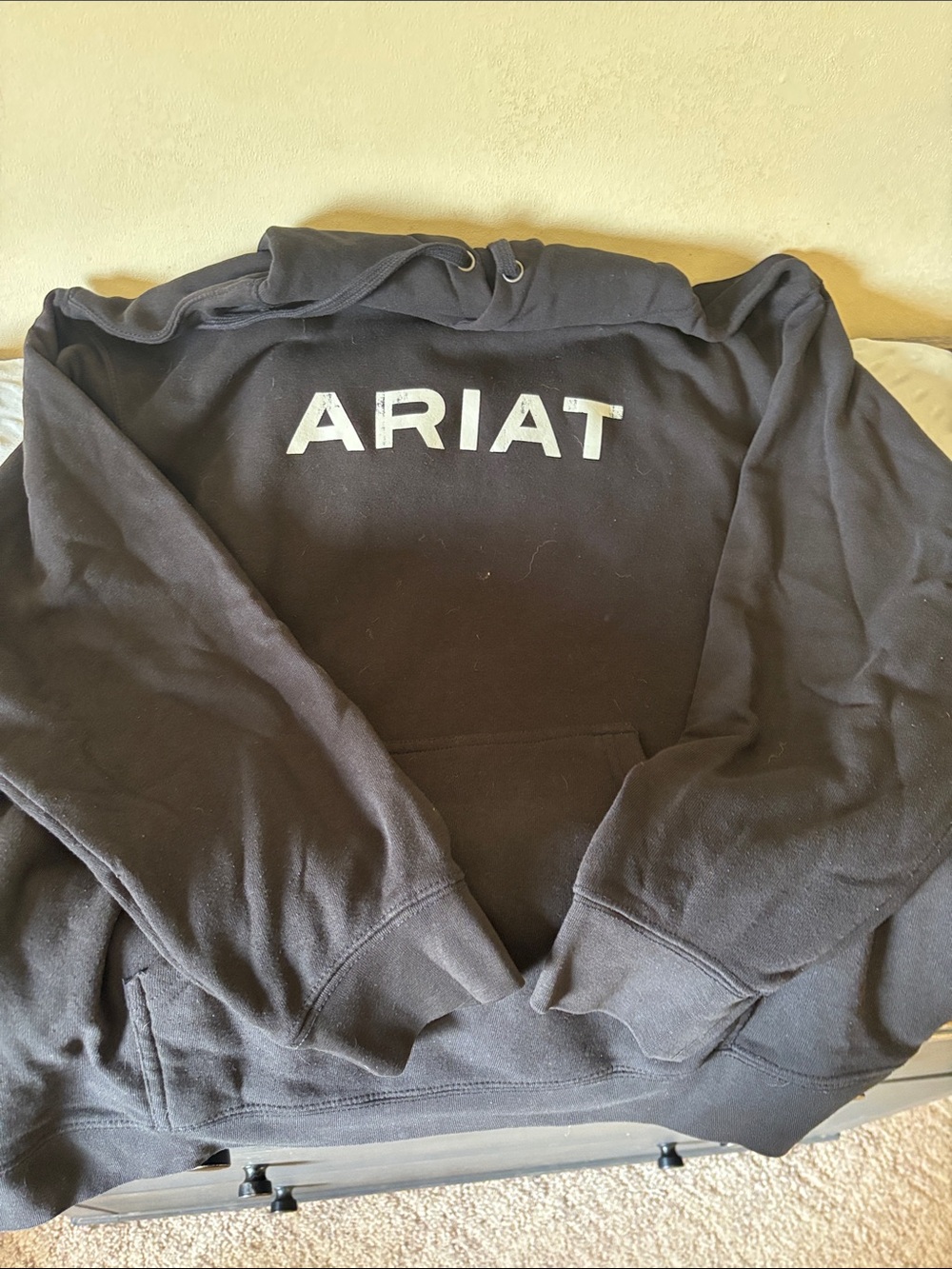 Ariat Black Crewneck Pullover with White Logo
